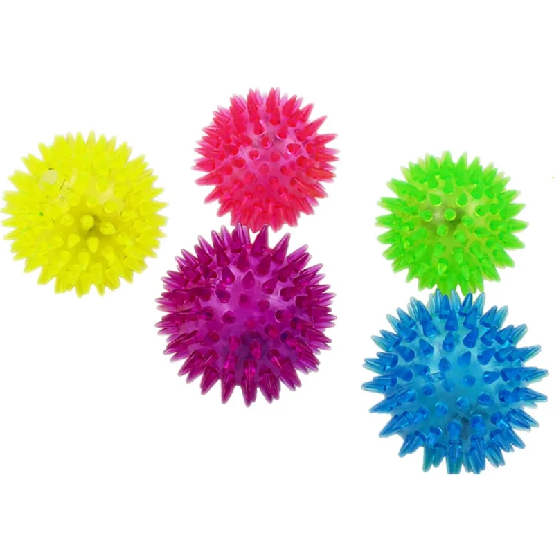 UNIQ PETS hračka pro kočky svítící koule s hroty 7,5 cm