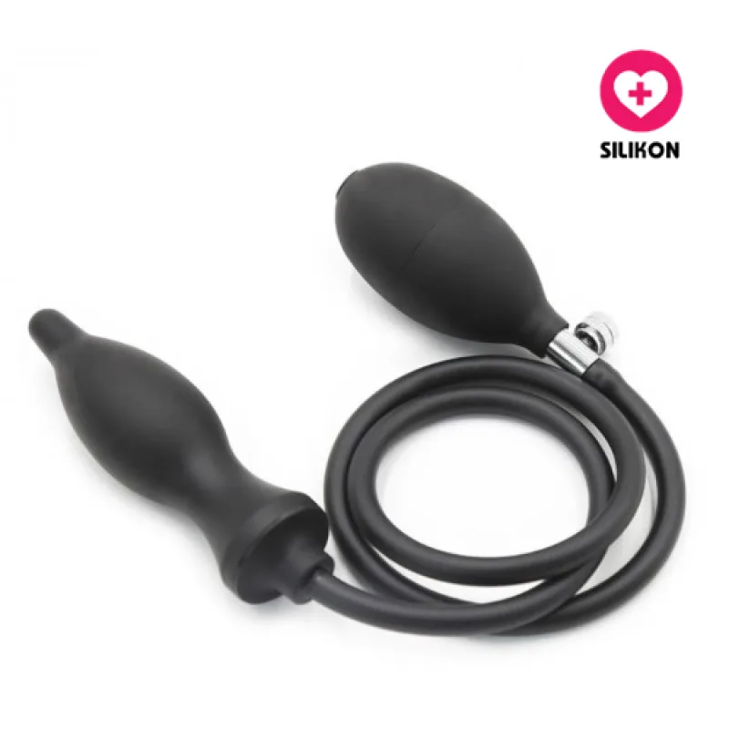Nafukovací anální kolík Dark Silicone Inflator
