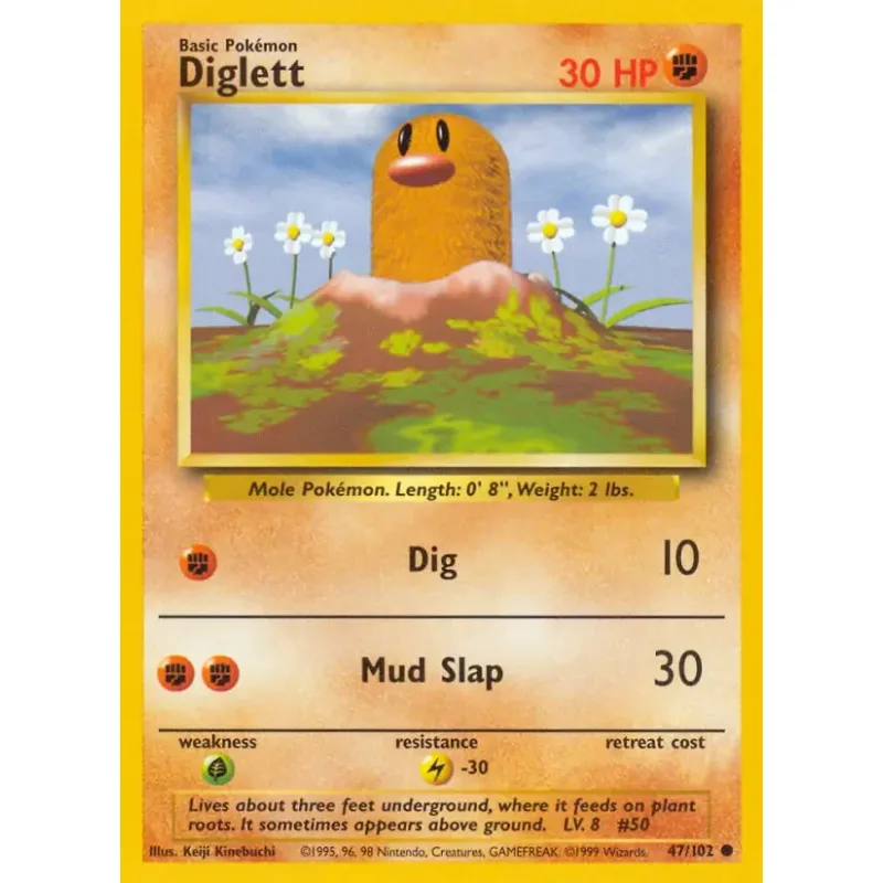 Diglett (BS 47) - LIGHT PLAYED