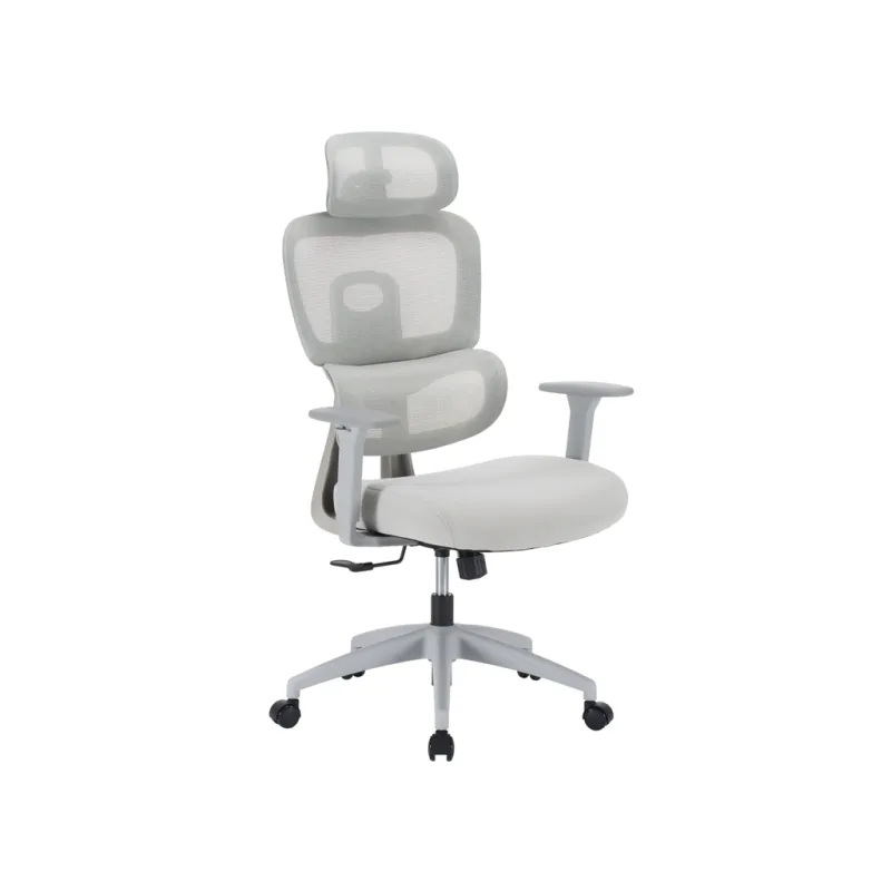 Ergonomická kancelářská židle NEONIT - šedá síťovina / nosnost 150 kg