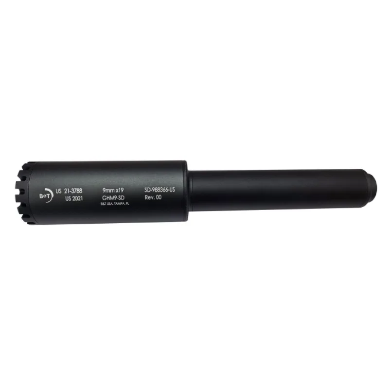 Lambda Defence dlouhý tlumič B&T GHM9 GBB – Černá
