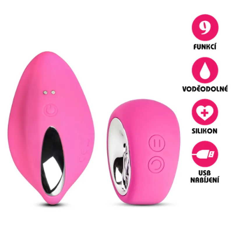 Silikonový bezdrátový vibrátor USB Panty Vibe růžový