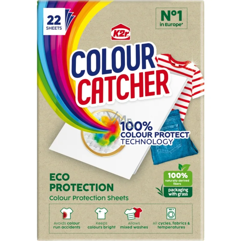 K2R ubrousky pro praní prádla Colour Catcher Eco Protection 22 ks