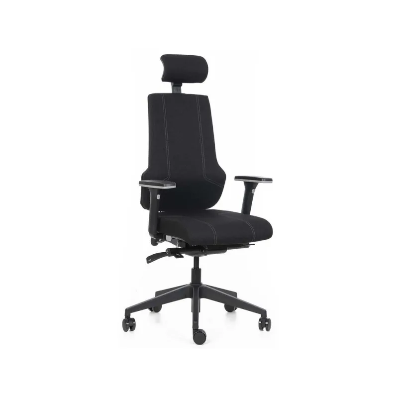 Ergonomická kancelářská židle DELI - černá látka