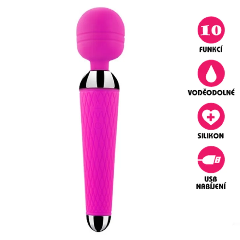Masážní vibrátor Dream Wand Massager růžový