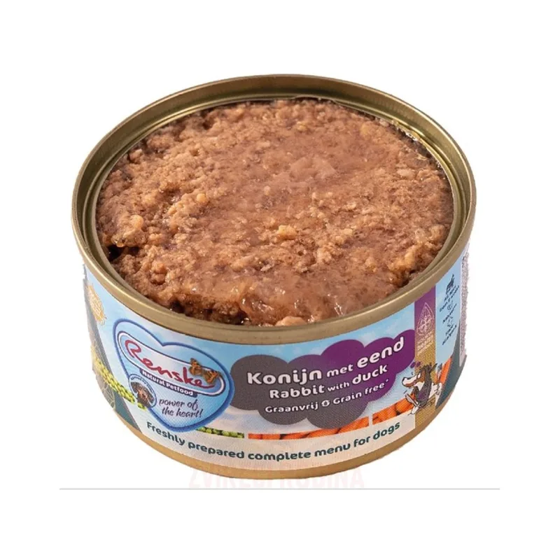 Paštika z čerstvého králičího a kachního masa - 95g pro psy