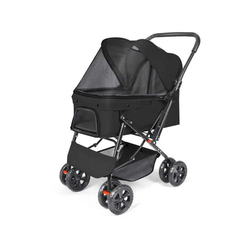 Kočárek pro psy do 20 kg - černý