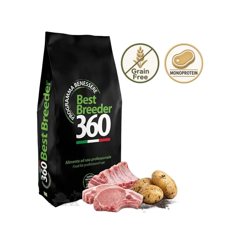 SALUTE Master Breeder monoprotein pes Grain Free (bez obilovin) – vepřové 20kg