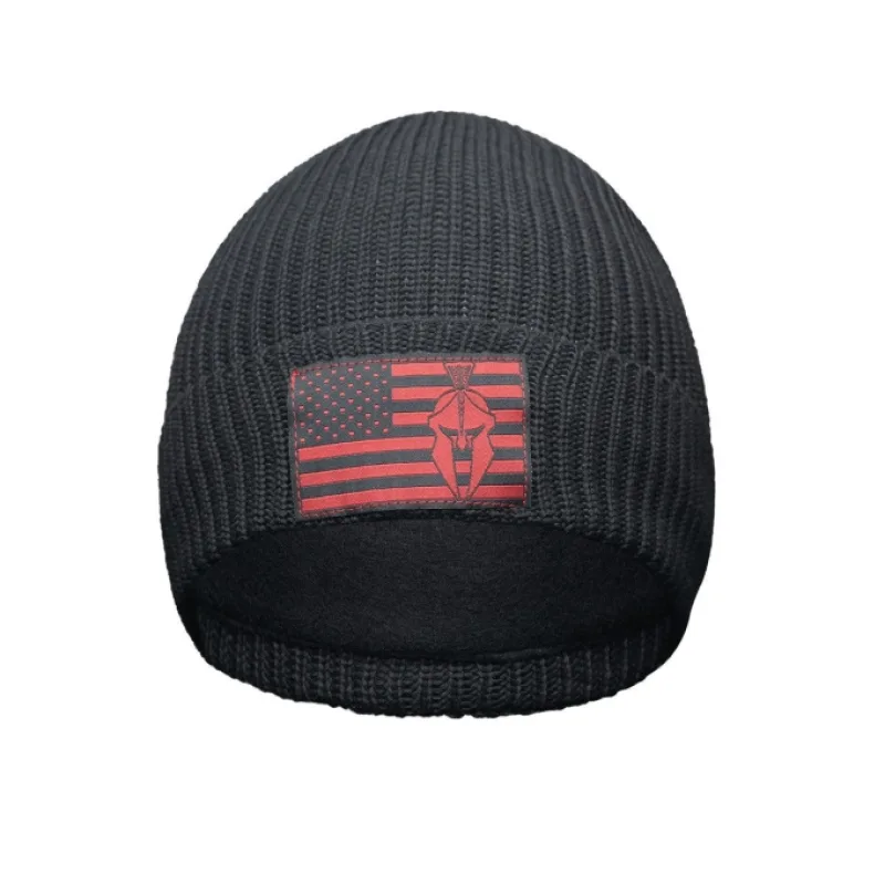 KRYPTEK čepice Flag Beanie, One Size - Černá