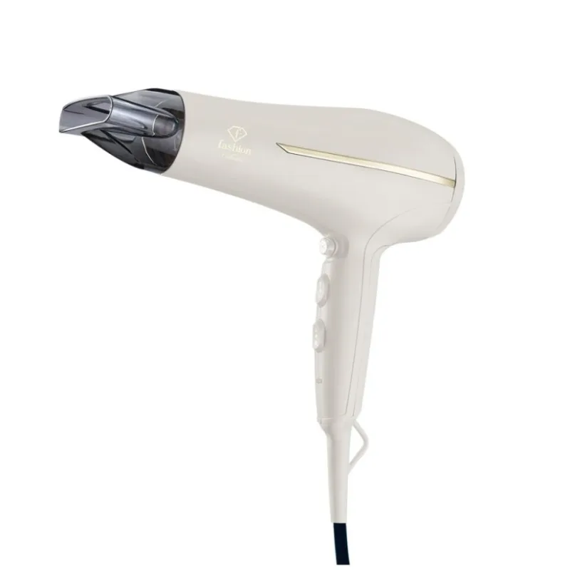 Fashion TV by BerlingerHaus Secador de pelo profesional con difusor e ionizador de 2300 W, colección Cream Gold