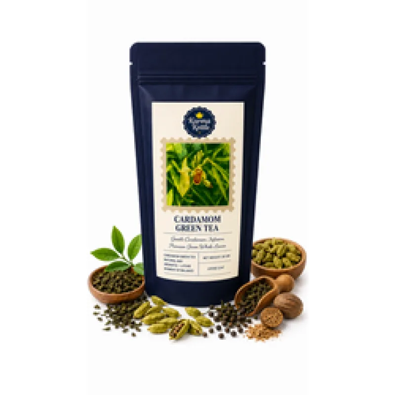 Karma Kettle CARDAMOM GREEN TEA - Zelený čaj s kardamomem a orientálním kořením 75 g