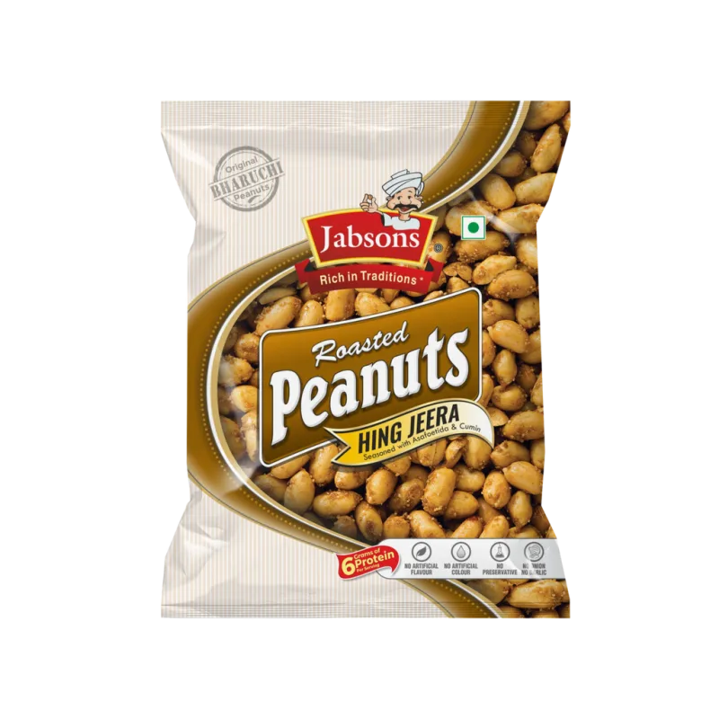 Jabsons Roasted Peanuts Hing Jeera 140G