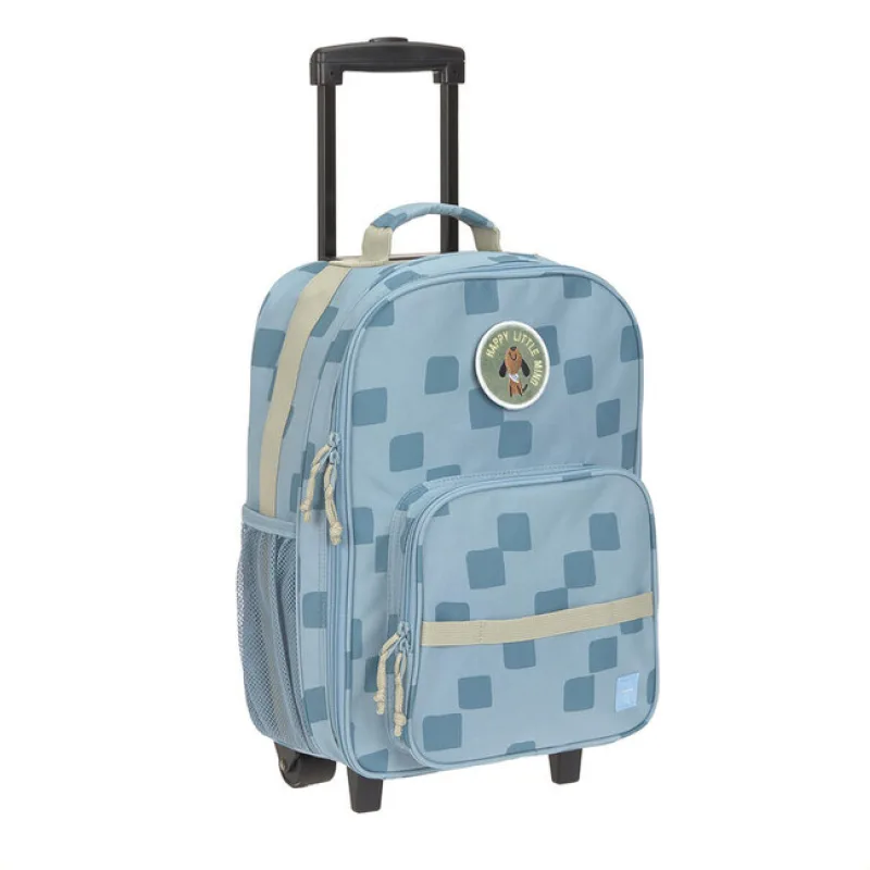 LÄSSIG KIDS detský kufrík LÄSSIG Trolley Pattern Party blue
