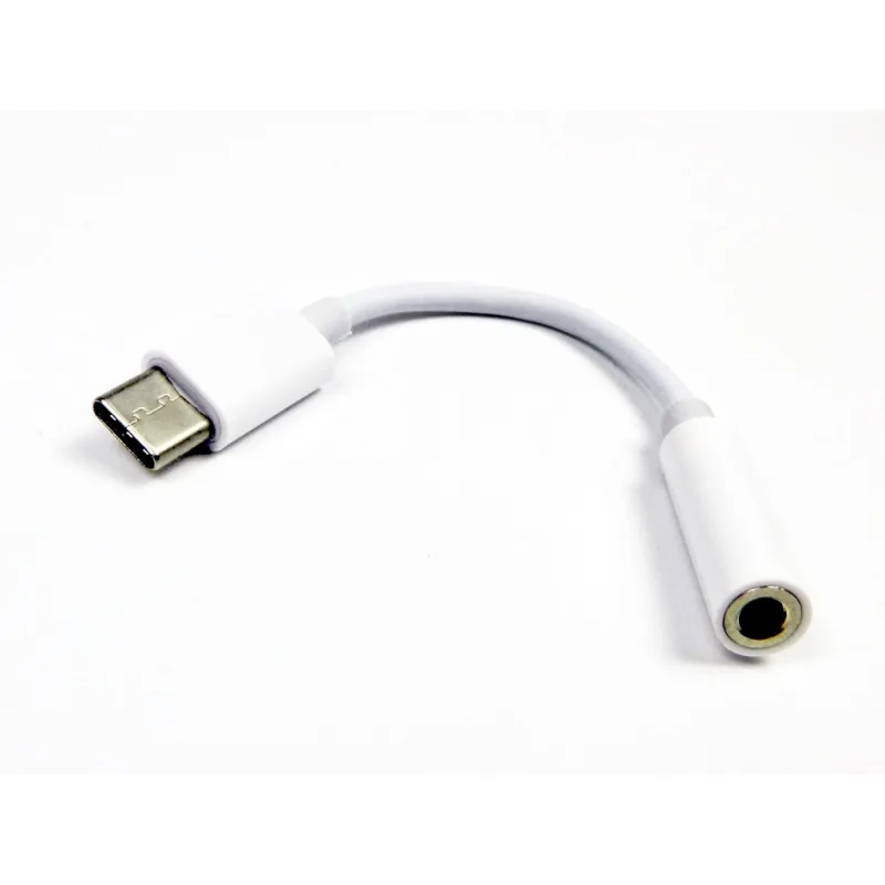 Redukce - adaptér USB-C na JACK 3.5 mm pro sluchátka - bílý