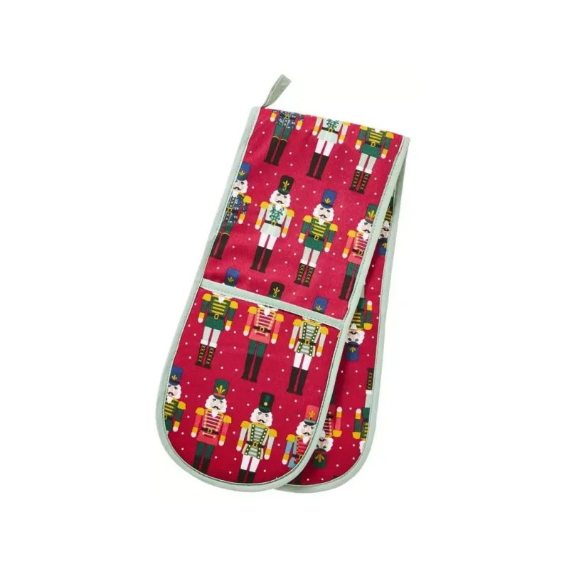 Ulster Weavers Kuchyňská dvojitá rukavice Nutcracker Red 100% bavlna