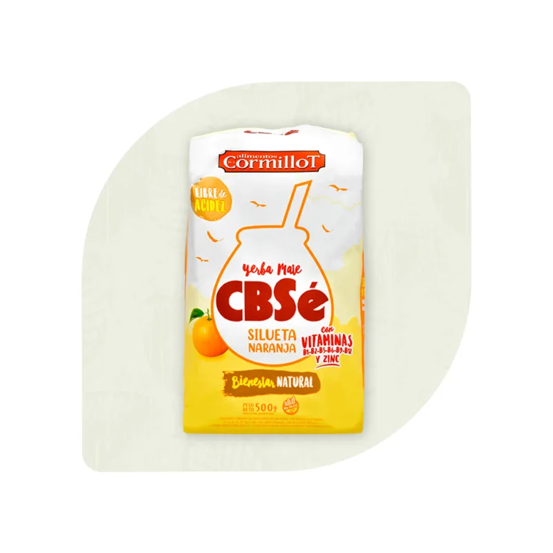 Yerba maté CBSe Silueta Naranja 500g