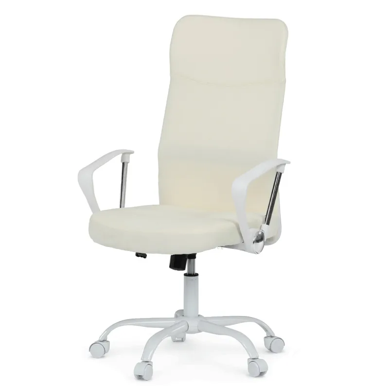 Kancelárska stolička, hojdací mechanizmus, béžová látka, KA-W3109 BG