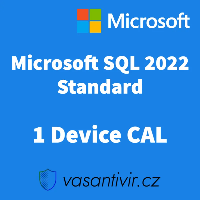 Microsoft SQL Server 2022 Standard 1 Device CAL, nová