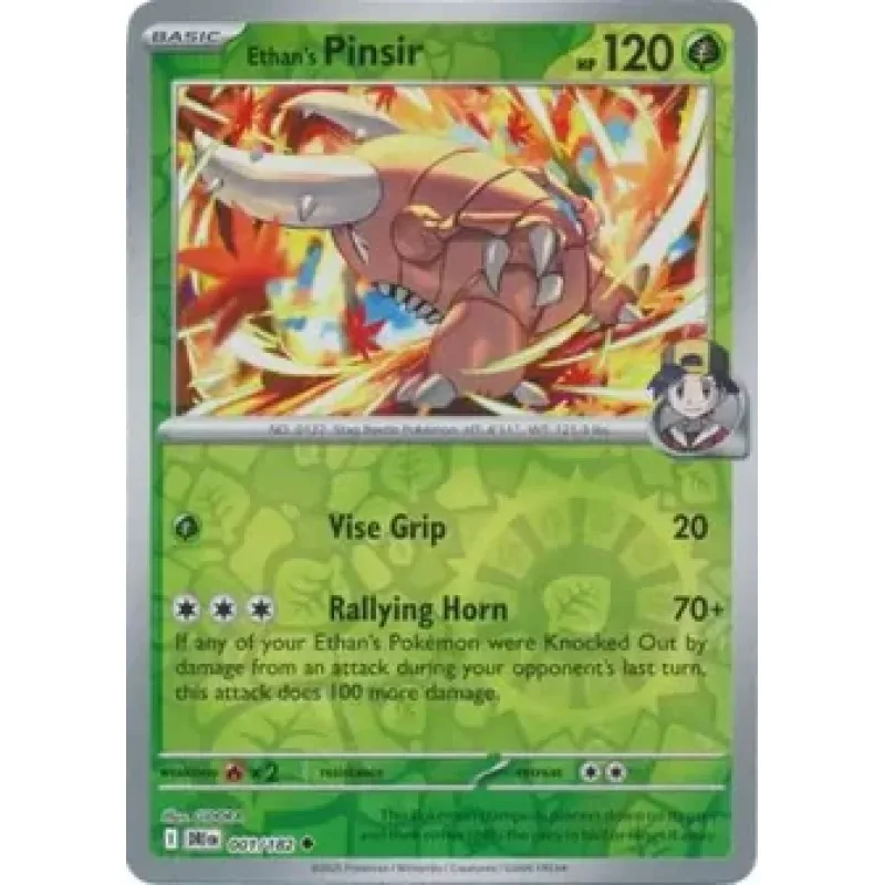 Ethan's Pinsir (DRI 001) - REVERSE HOLO