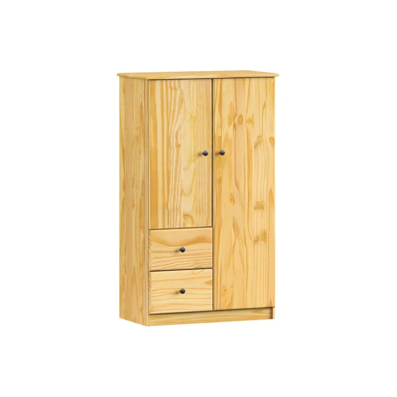 Prádelník 2 dveře + 2 zásuvky, kovové úchytky