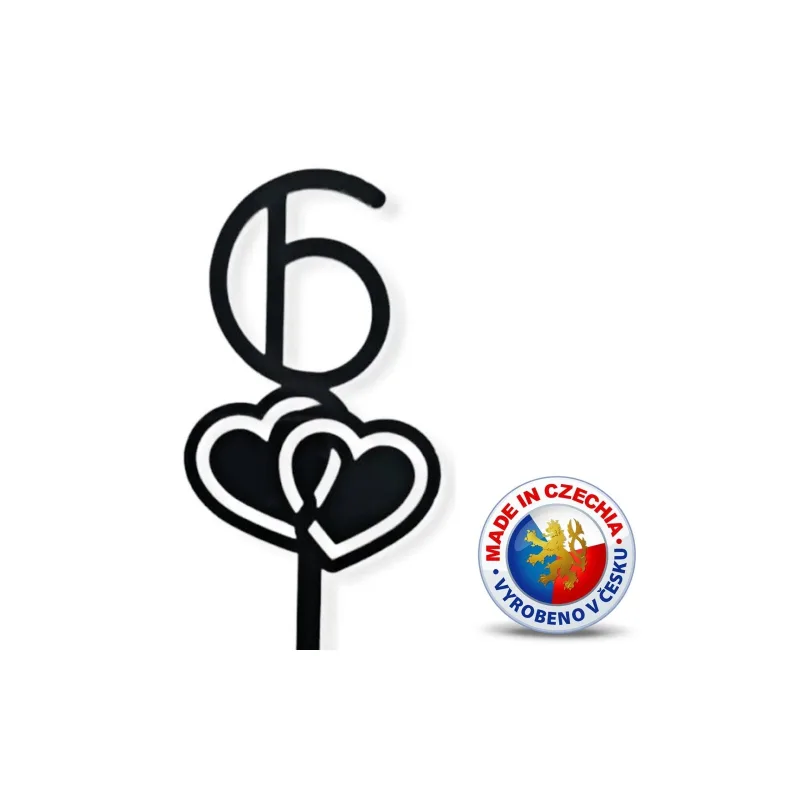 Cake Topper - Heart No. 6