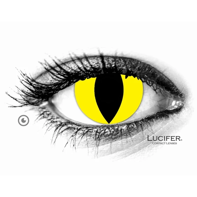 Crazy čočky - nedioptrické - YELLOW CAT (2 čočky)