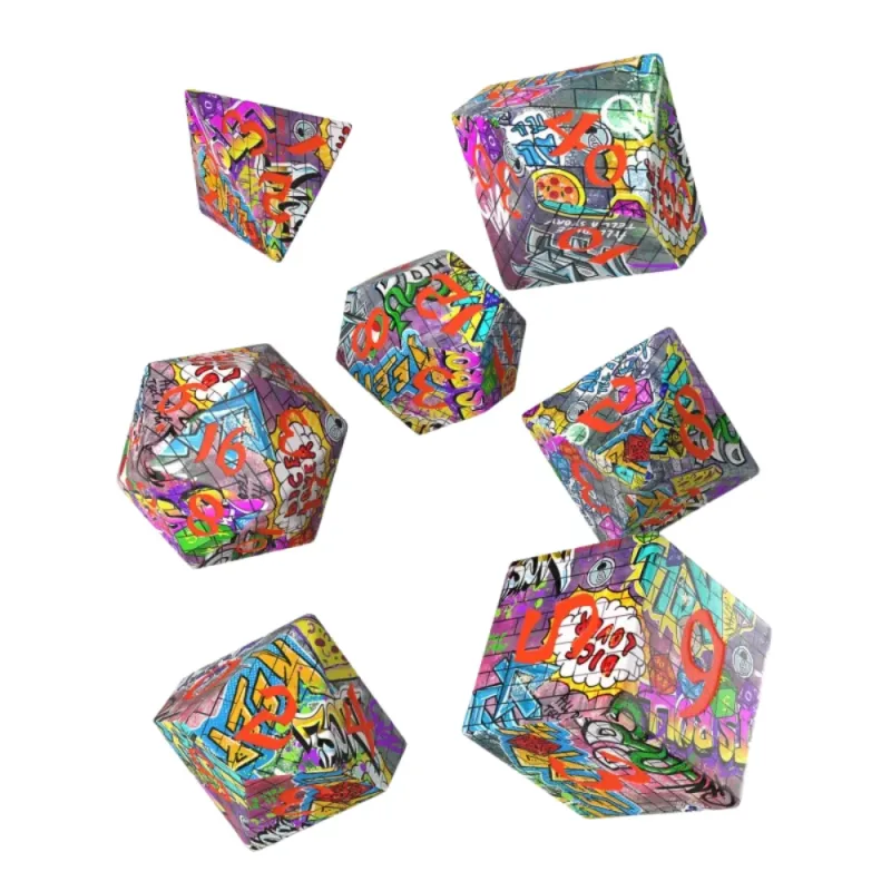 Sada kostek: Full Art Dice Set - Graffiti