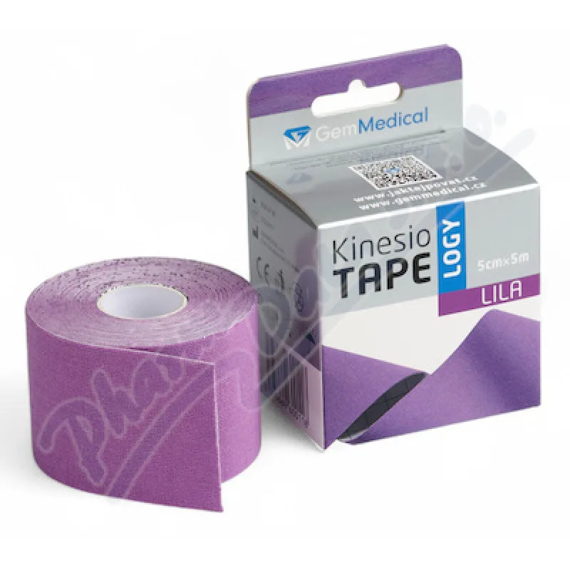 GemMedical kinesiology tape 5cmx5m fialový