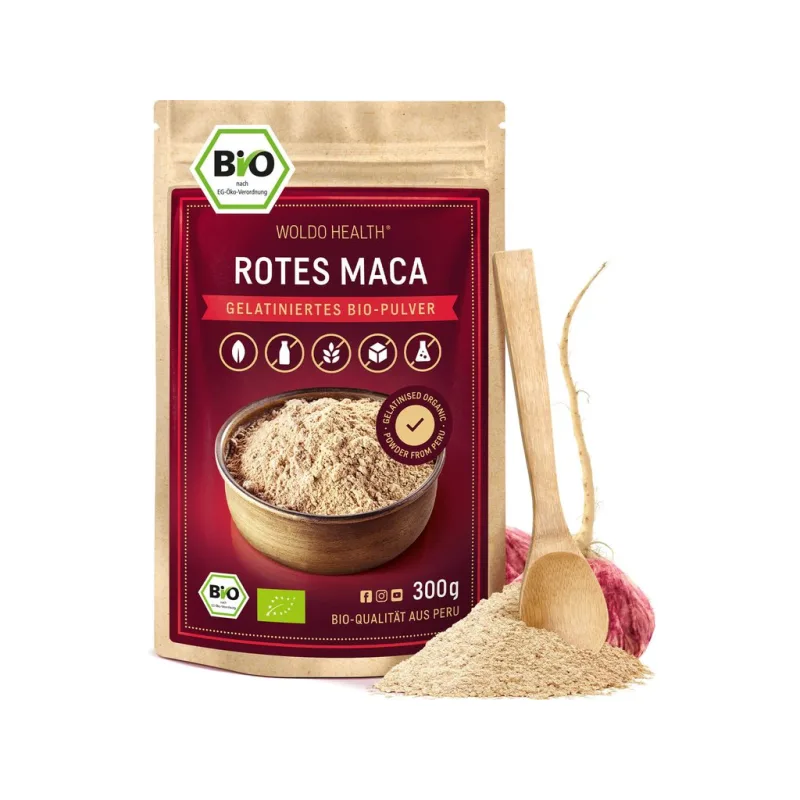 Maca červená BIO prášek 300g
