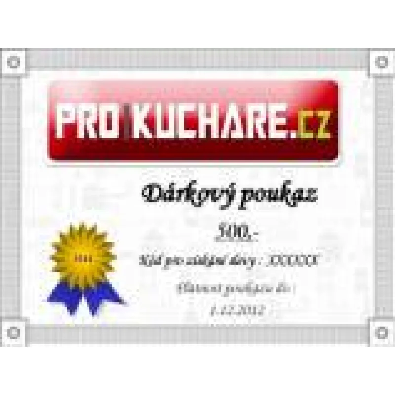 Dárkový poukaz e-shopu ProKuchare.cz – náhled 1