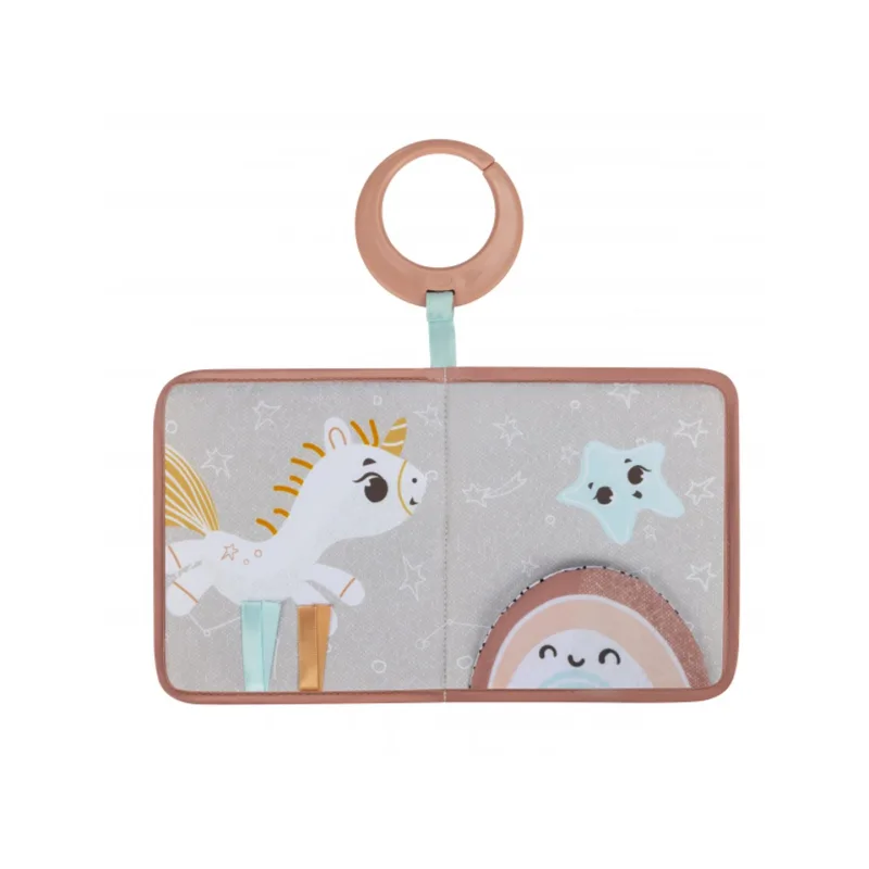 Tiny Love Závěsná textilní knížka Unicorn Wonderlands