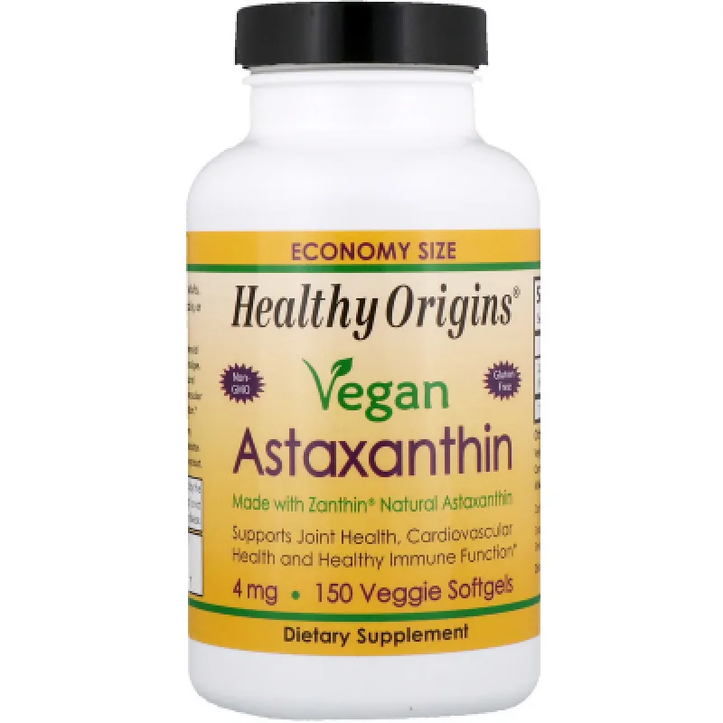 Astaxanthin (Vegan) 4 mg, 150 softgel kapslí
