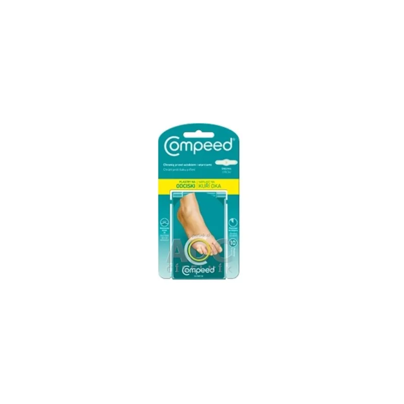 Compeed NÁPLASŤ na kurie oká STREDNÁ hydrokoloidná 1x10 ks