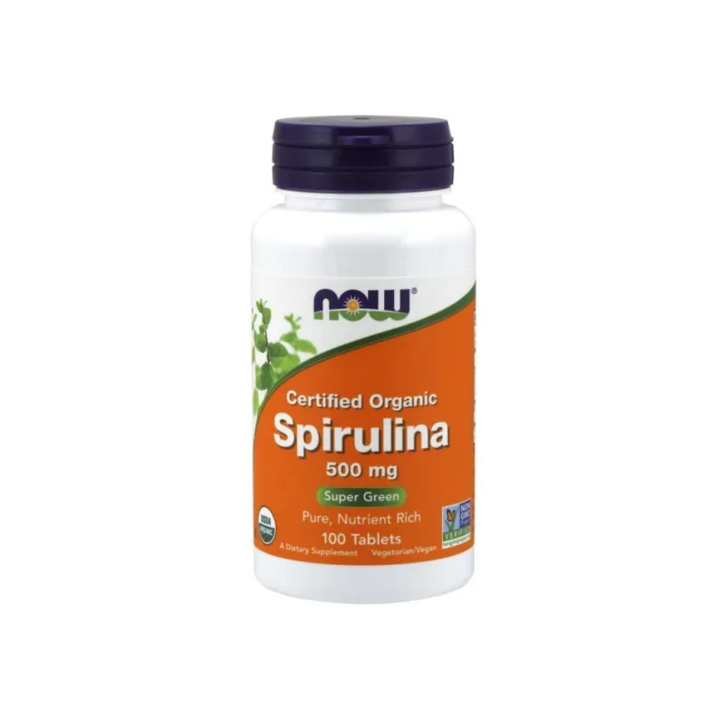 Spirulina Organic 500 mg 100 tablet NOW