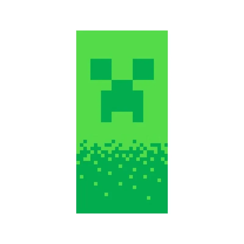 Dětská bavlněná osuška Minecraft Digital Creeper 70x140cm