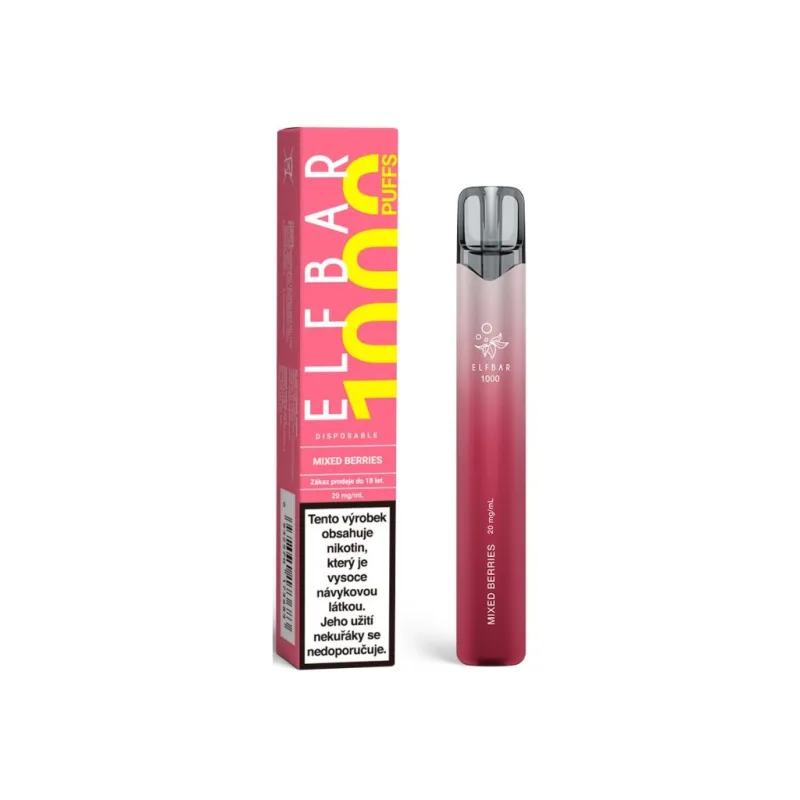 Elf Bar 1000 elektronická cigareta 20mg Mixed Berries