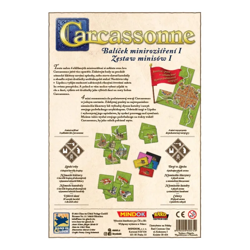 Carcassonne - Balíček minirozšíření I