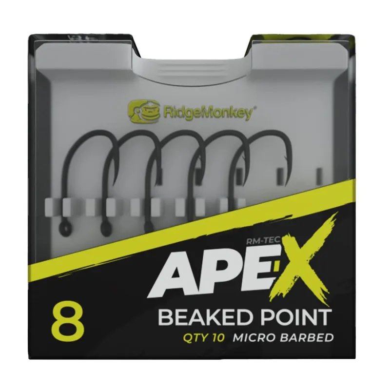 Háčky RidgeMonkey Ape-X Beaked Point Barbed #8 10ks