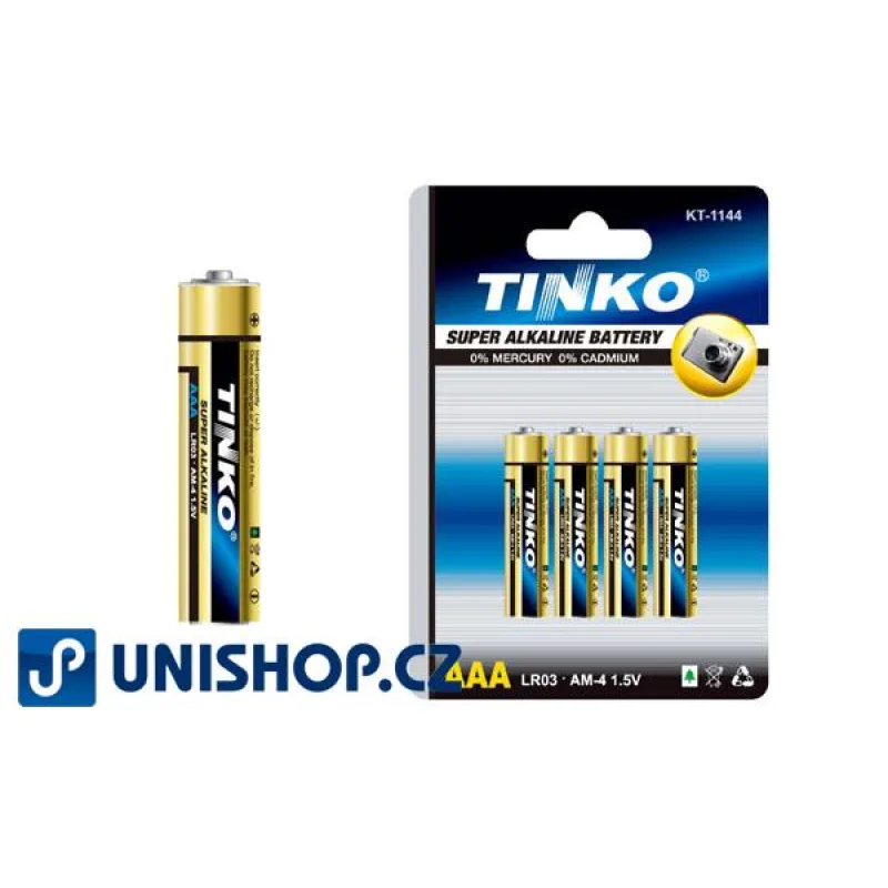 Baterie TINKO AAA(R03) alkalická