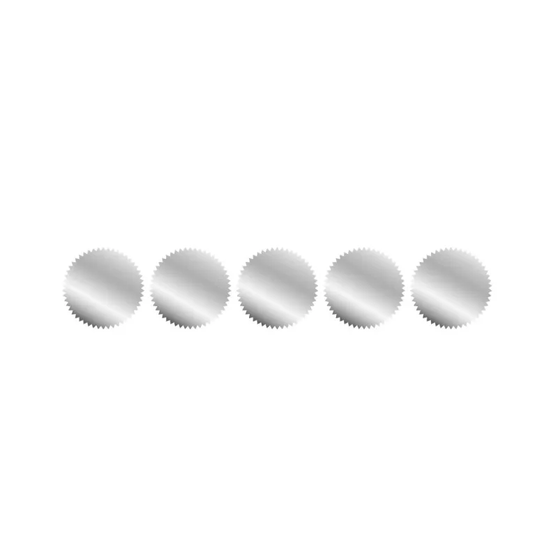 Samolepky pro reliéfní razítka - Ø4,5cm - ochrana dokumentu - 5 kusů