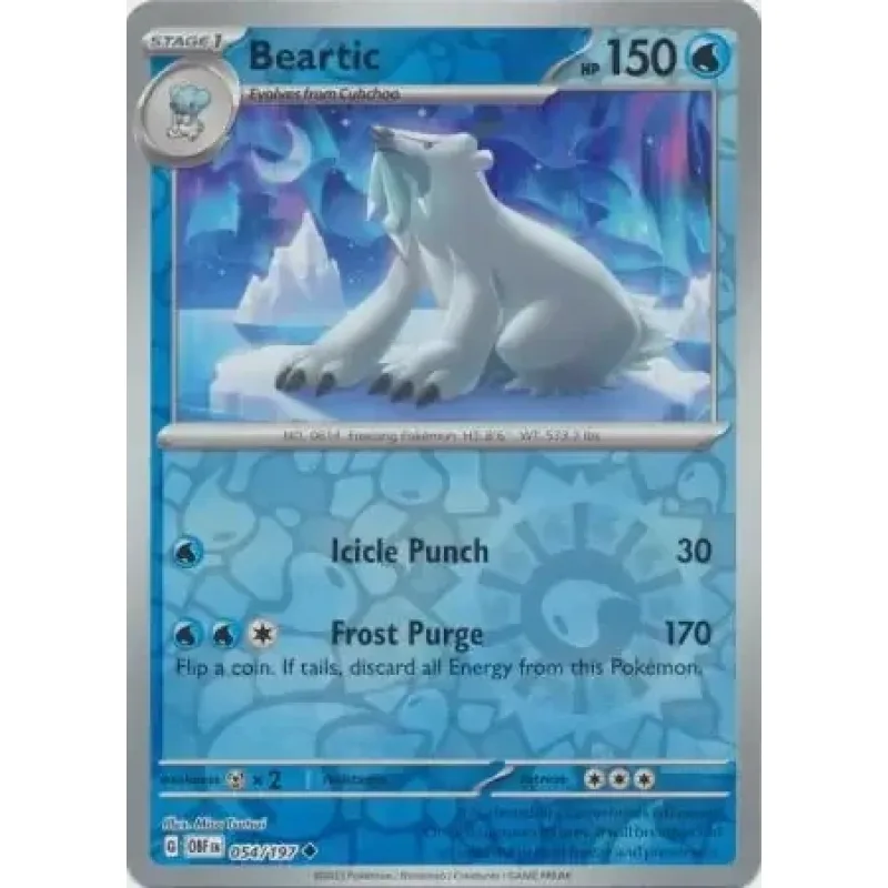 Beartic (OBF 054) - REVERSE HOLO