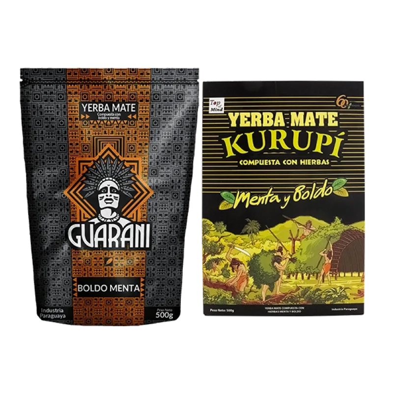 Guarani Boldo Menta 500g + Kurupi Menta Boldo 500g