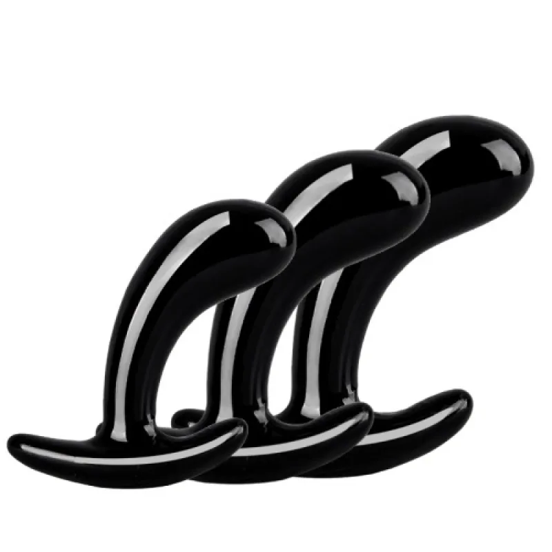 Sada análních kolíků Prostate Plug Set černá