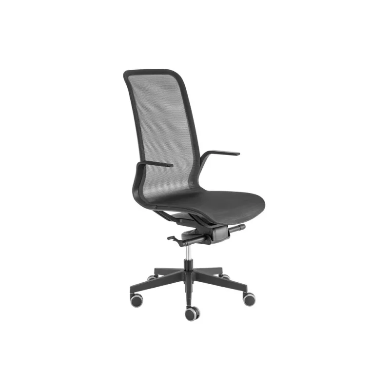 Ergonomická kancelářská židle CRAZY - černá síťovina