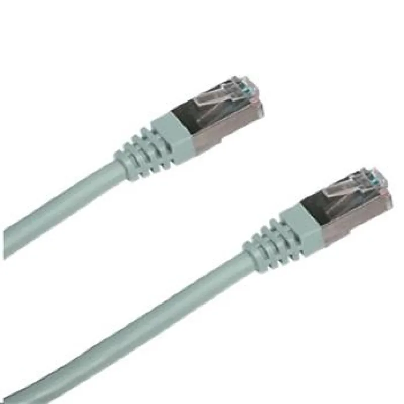 Patch cord FTP CAT5E 0.5m šedý