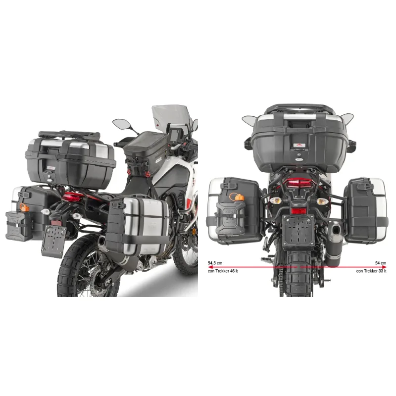 PLO2145MK trubkový nosič bočních kufrů PL ONE-FIT pro Yamaha XT 700 Z Ténéré (19-24)