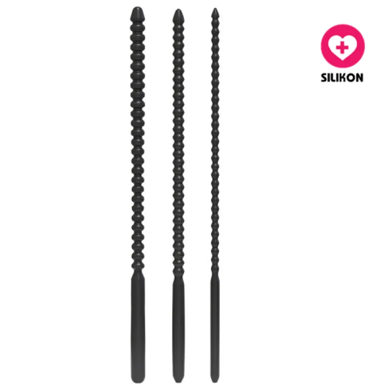 Sada 3 dilatátorů Silicone Urethal Pins