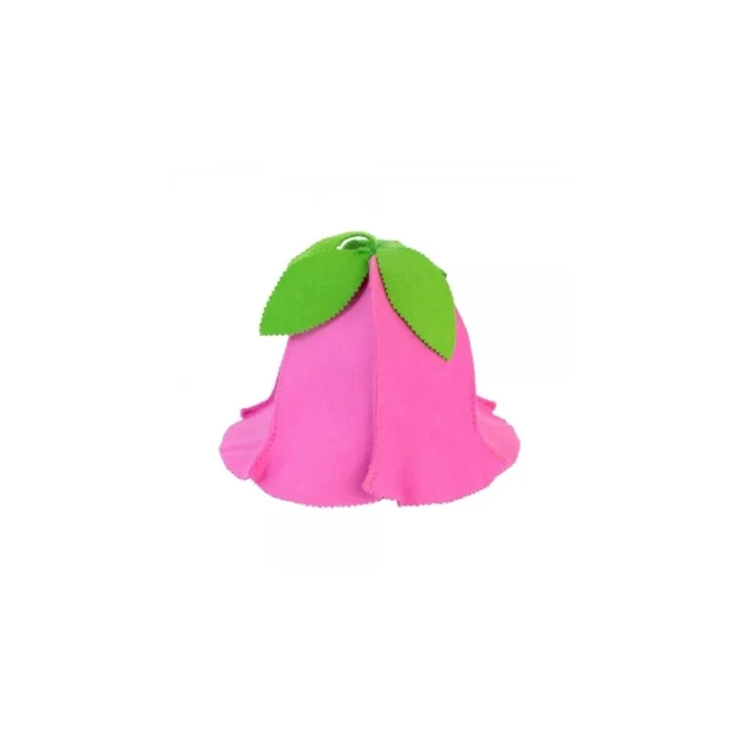 Čepice do sauny “Tulipán“, 100% vlna plstěná