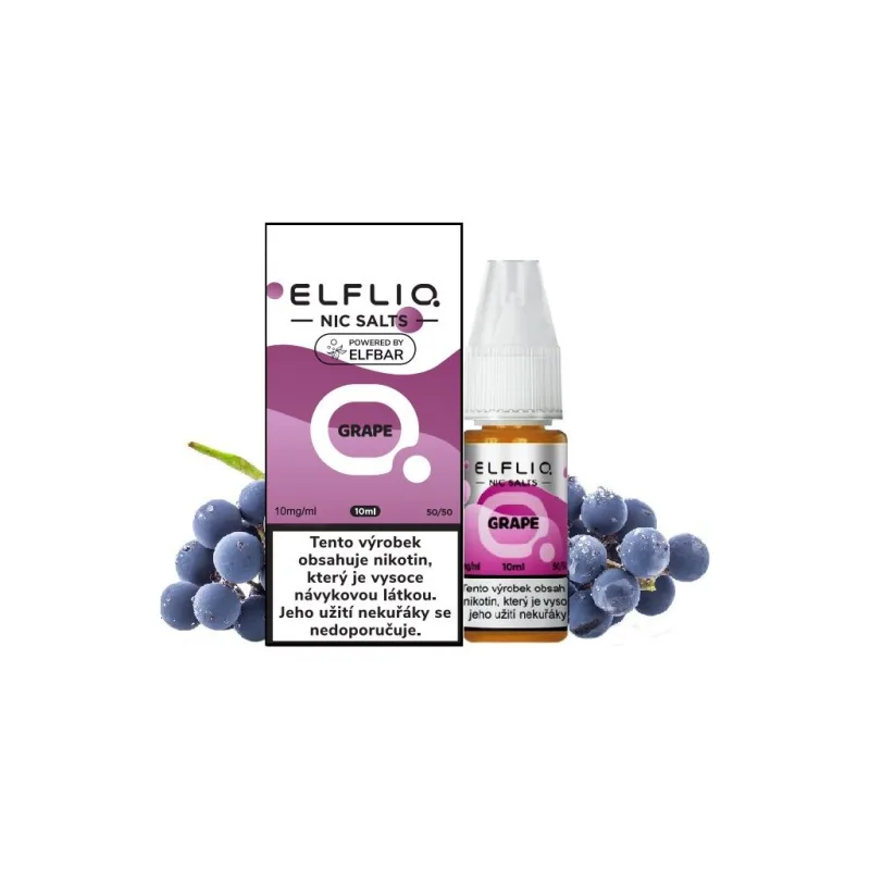 Liquid ELFLIQ Nic SALT Grape 10ml - 10mg