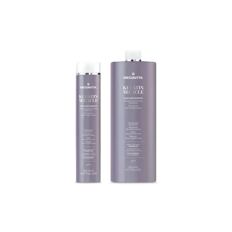 Medavita KERATIN Šampon super uhlazující s hedvábným efektem